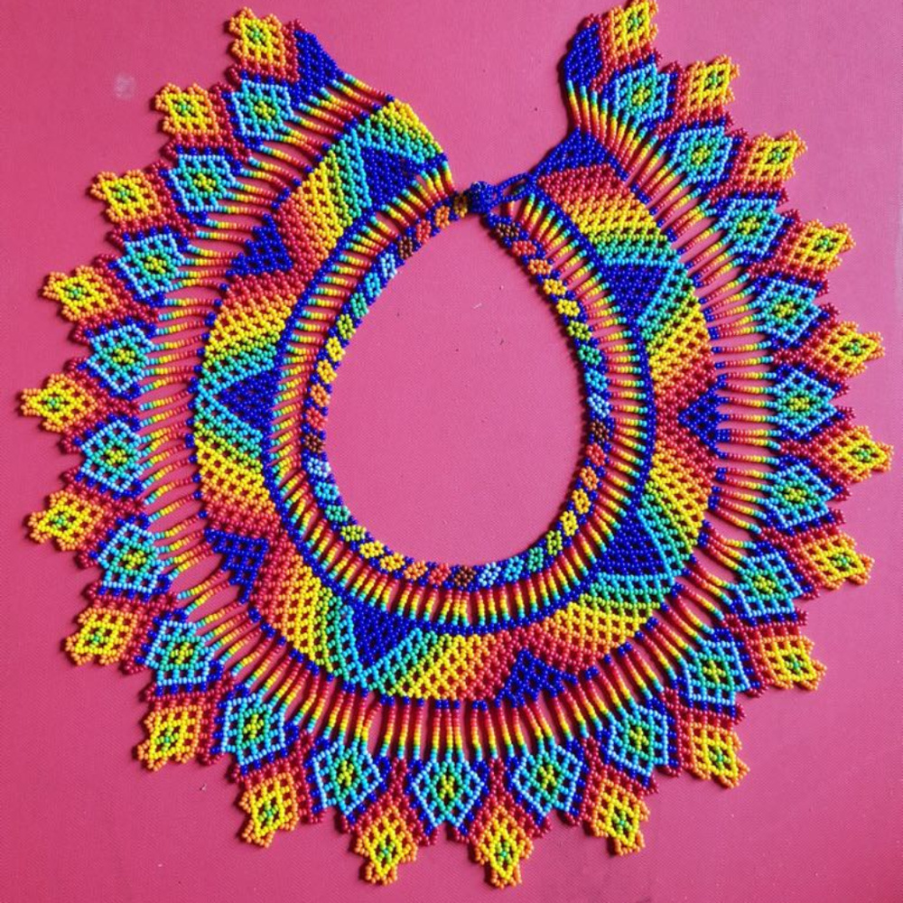 Native beaded necklace Colombian hand made sexy